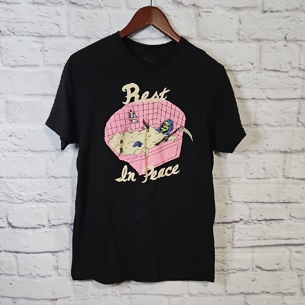 Threadless Black 'Rest In Peace' Graphic Tee